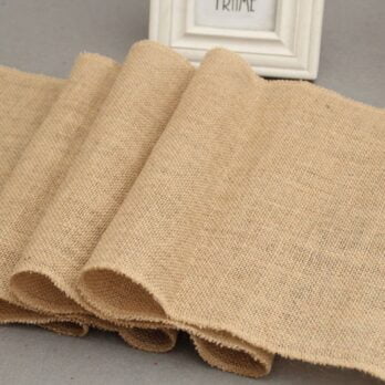 Chemin de table imitation toile de jute