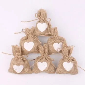 Sac cadeau en jute