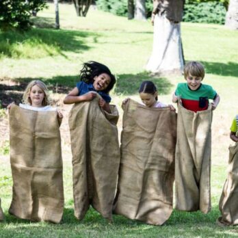 Sac en toile de jute pour course