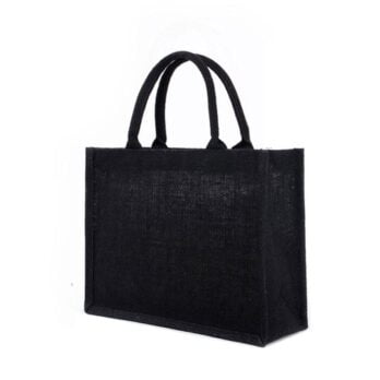 Sac toile de jute noir