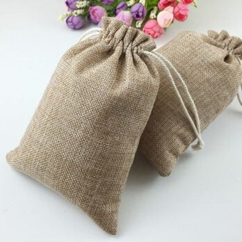 Sacs toile de jute vintage (Lot de 10)