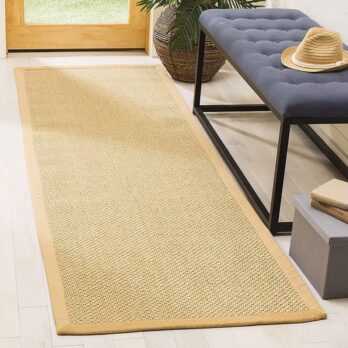 Tapis rectangulaire en jute pour couloir