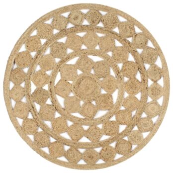 Tapis toile de jute rond