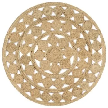 Tapis toile de jute rond